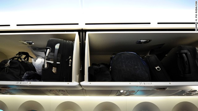 The Dreamliner has larger overhead bins than similar airliners.