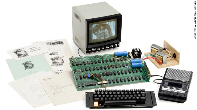 A rare Apple 1 computer was auctioned in Cologne, Germany, for $671,000 to an anonymous buyer in the Far East.