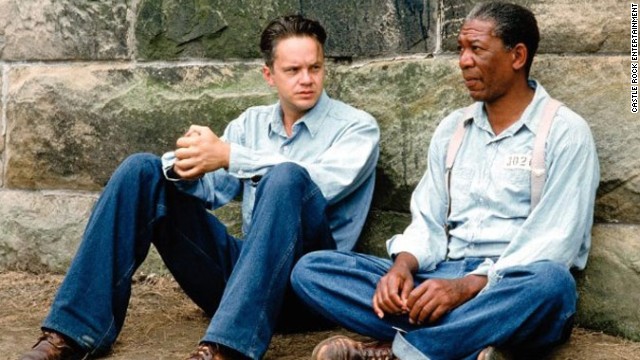 <strong>"Shawshank Redemption" (1994)</strong>: This story of two men who form a lasting friendship while in prison is a drama rather than the usual buddy movie comedy, but the work of Morgan Freeman and Tim Robbins is a duo performance at its finest.