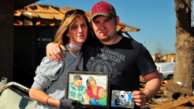 Chelsea and Shane Stanfield discovered some family photos of them with their son, Lane.