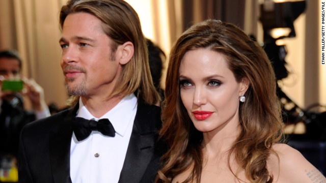 The lives of Brad Pitt and Angelina Jolie, both on and off the big screen, make headlines around the world. Pictured here, Pitt and Jolie arrive at the 84th Annual Academy Awards on February 26, 2012, in Hollywood.