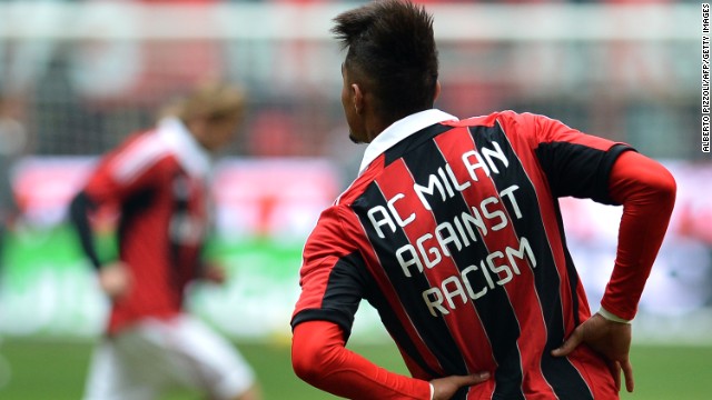 Ghana midfielder Kevin-Prince Boateng was subjected to racist abuse while playing for AC Milan in a January 2013 friendly against lower league Pro Patria. He reacted by walking off the pitch, earning support from across the world.