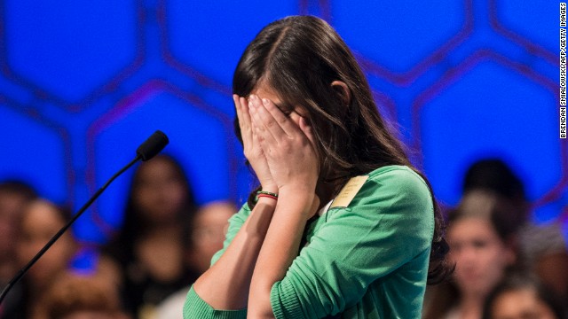 Vismaya J. Kharkar, representing Utah, was eliminated from the championship round on May 30, after mispelling "paryphodrome," which describes leaf venation that has a vein that closely follows the margin.