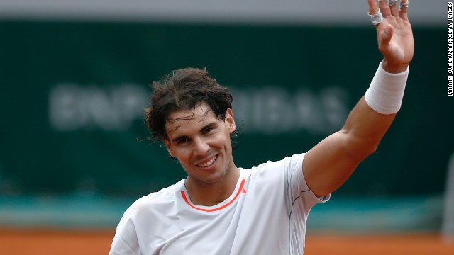 Rafael Nadal was all smiles on court after his win at the French Open on Friday, but he wasn't so happy later. 