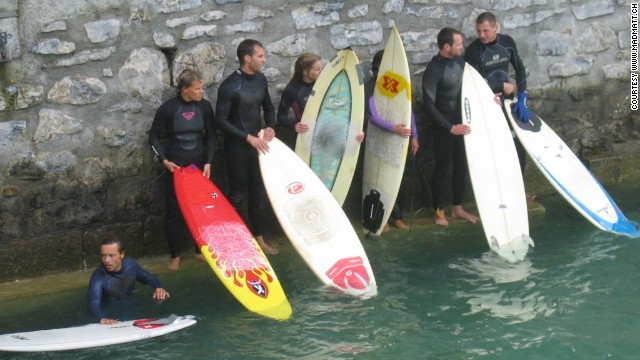 Many villages in Switzerland overlook a river, with thrill-seekers now lining up to take the plunge in gushing brooks across the country. 