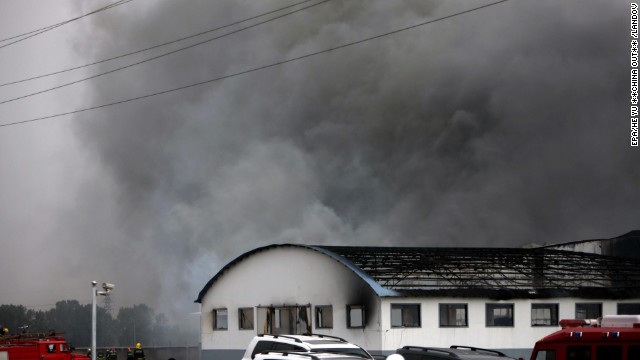 Smoke billows from a large poultry processing plant in Mishazi Township of Dehui City in northeast China's Jilin Province on Monday, June 3. <a href='http://www.cnn.com/2013/06/03/world/asia/china-fire/index.html'>More than 300 workers were inside the plant</a> when the fire broke out about 6 a.m., the state-run Xinhua news agency said. More than 100 people were reported killed in the fire.