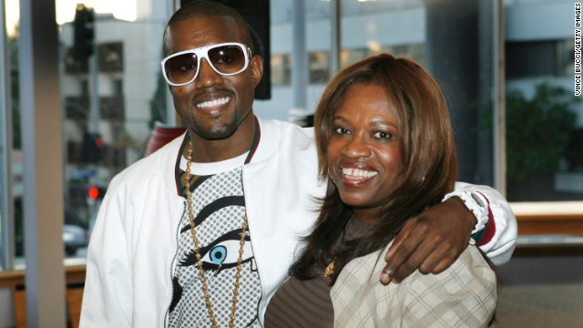 The rapper was very close to his mother, teacher and author Donda West, who died after surgery in 2007. He may want to pay tribute to her as she was <a href='http://www.cnn.com/2007/SHOWBIZ/Music/11/12/west.mother/index.html' >extremely influential in his life</a> and inspired his song "Hey Mama." Here the pair appear at a signing for her book, "Raising Kanye: Life Lessons from the Mother of a Hip-Hop Superstar" in Los Angeles in 2007.