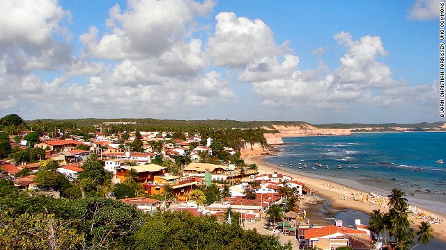 A former backpacker's hangout, Praia da Pipa's attractions are the steep pink cliffs rising above the sand and healthy remnants of the great Atlantic Forest that once covered the coast.