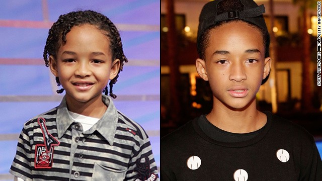 Seven years ago, Jaden Smith was a baby-faced child star appearing with his dad Will in 2006's "The Pursuit of Happyness." Although he's once again starring with his father in this summer's "After Earth," Jaden isn't a kid anymore. The 14-year-old budding actor/rapper is one of many child stars who've transformed seemingly overnight into young -- and not-so-young -- adults. 