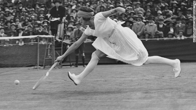 "When she was young, she studied dance -- she studied ballet and people said she played tennis like a dancer," Engelmann says. "She walked around the court between points on her tip toes. She posed a certain way when she was going to serve."