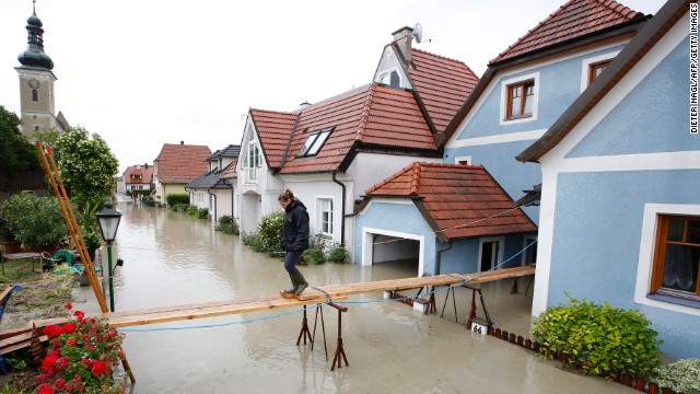 Inundaciones amenazan varios países de Europa