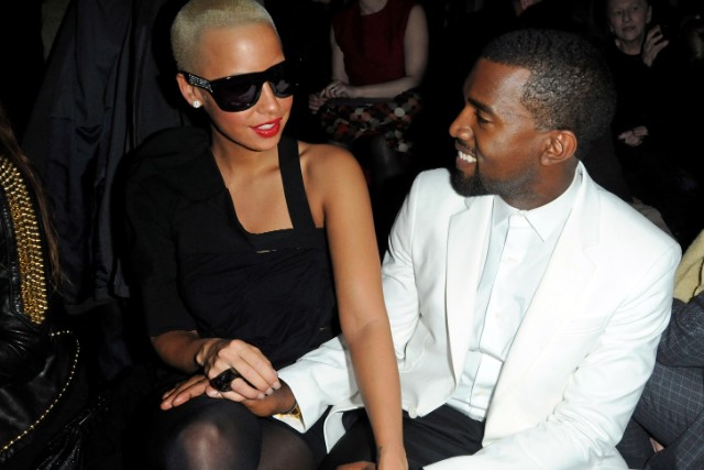 Kanye West and ex-girlfriend Amber Rose.