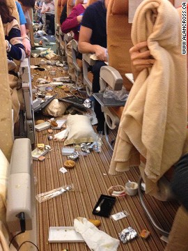 A Singapore to London flight suddenly dropped 20 meters after breakfast was served, leading to chaotic scenes onboard.