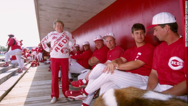 Cincinnati Reds owner Marge Schott faced lawsuits, fines from the MLB and suspensions during her career for her off-hand comments and actions. Schott once told ESPN, "Hitler was good in the beginning, but he went too far." That comment drew a $25,000 fine and one-year suspension.