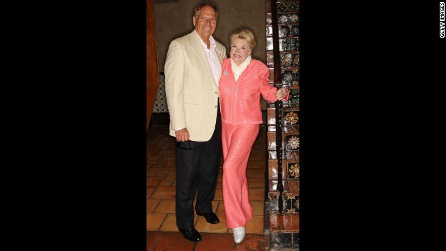 Williams and her husband, Edward Bell, attend the 87th annual installation and awards luncheon for the Hollywood Chamber of Commerce at the Hollywood Roosevelt Hotel on April 9, 2008.