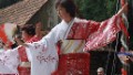 Japanese descendants perform traditional dances during the Ethnics Dance festival, 16 December 2007, in Curitiba, Brazil as part of the Christmas time festivities