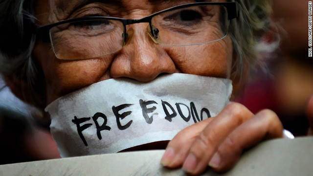 <strong>Free speech crackdown:</strong> One country ranks lower than North Korea when it comes to free speech. <a href='http://www.cnn.com/changethelist'>Vote here.</a>