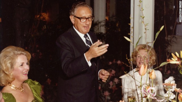 Henry Kissinger delivers a toast during a dinner at Sunnylands in this undated photo. He was secretary of state from September 1973 to January 1977.