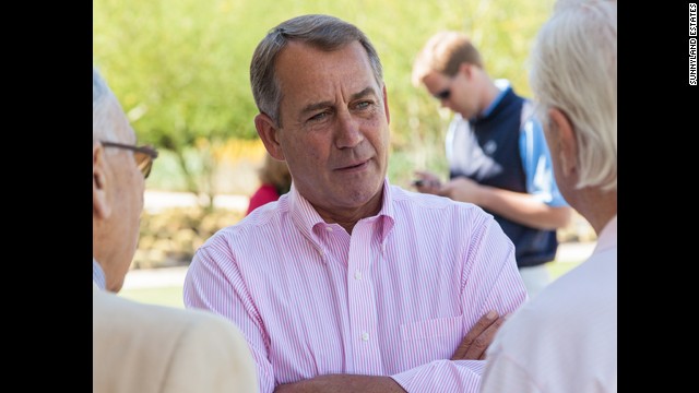 John Boehner, speaker of the U.S. House of Representatives, visits in 2012. 