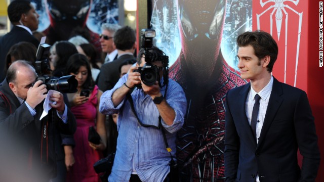 As if three movies full of Spider-Man weren't enough, yet another incarnation of Spidey's Spandex popped up. Actor Andrew Garfield is shown here at the premiere of "The Amazing Spider-Man" in Los Angeles in June 2012.