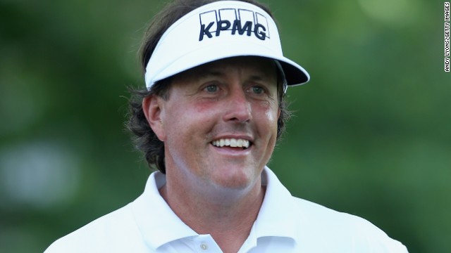 Phil Mickelson is all smiles as he charges into contention at the St. Jude Classic in Memphis