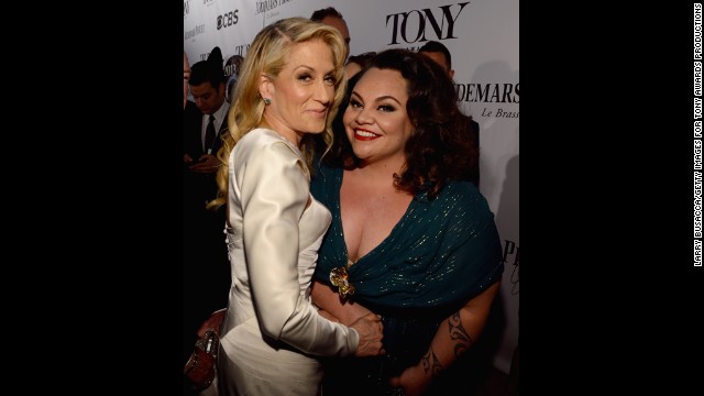 Judith Light, left, and Keala Settle attend the Tony Awards.