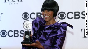 Cicely Tyson won the award for Best Performance by a Leading Actress in a Play for \'The Trip to Bountiful\' in The 67th Annual Tony Awards at Radio City Music Hall.