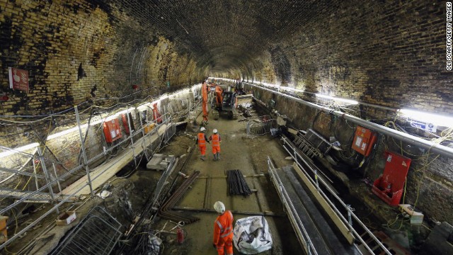 More than 8,000 people are involved in the Crossrail development working across 40 separate construction sites.