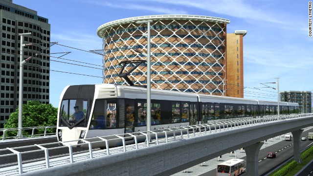 An artist's impression of the new $2.1 billion Hyderabad Metro system which aims to provide a new mode of daily transport for up to 1.7 million of the southern Indian city's residents by 2017.