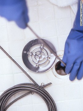 How come dad gets stuck cleaning the drain when most of the hair in the clog doesn't come from him?