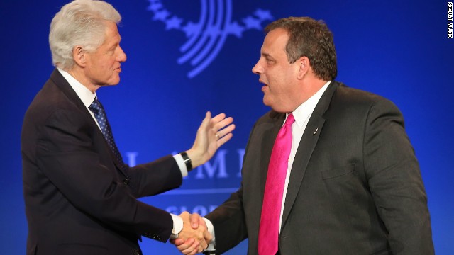 Bill Clinton lauds Chris Christie