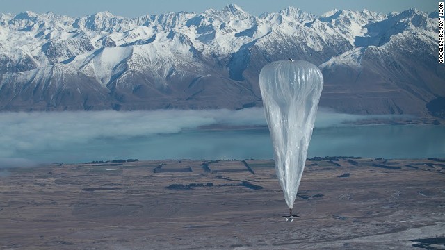 Google lanza experimento de globos que dan acceso a internet