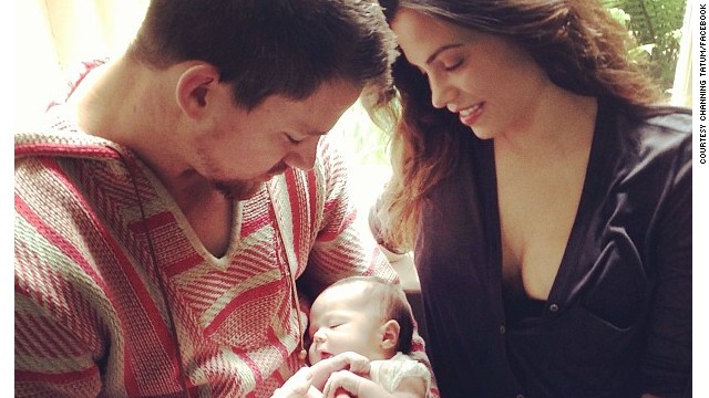 Channing Tatum shows off baby on Facebook
