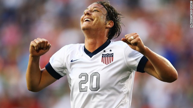 Striker Abby Wambach has scored 160 goals in 207 appearances for the United States.