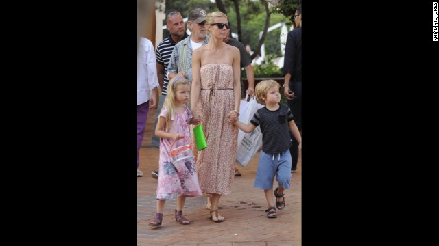 Gwyneth Paltrow's two kids, seen here with their superstar mom in 2011, are two of the most famous celebrity offspring thanks to their offbeat names. <a href='http://www.people.com/people/article/0,,1175007,00.html' >Moses is named after a song</a> Paltrow's husband, Coldplay's Chris Martin, wrote for her, while Apple's name was chosen because it "sounded so lovely and clean."
