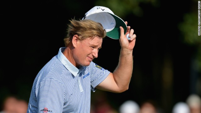 Ernie Els stayed ahead of his rivals with a last hole birdie in the BMW International second round in Munich.