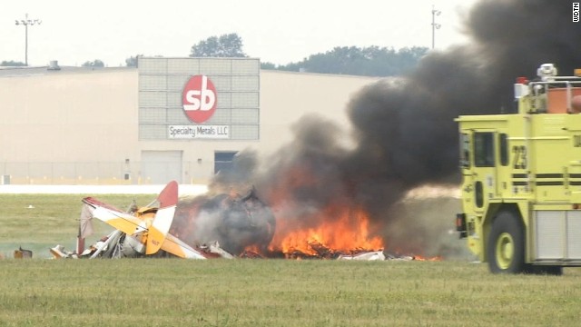 A wing walker was performing on the Stearman biplane at the time of the crash on Saturday, FAA spokesperson Lynn Lunsford says.