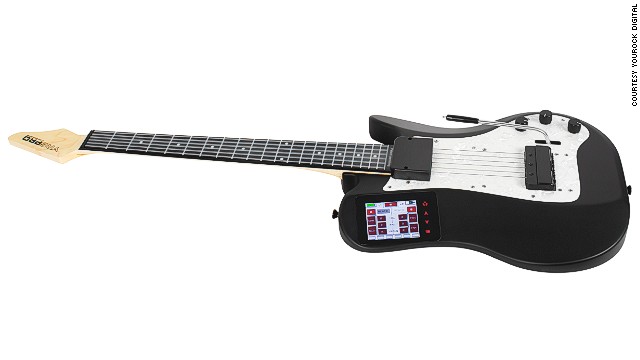 The You Rock Guitar is an affordable digital MIDI guitar. It was designed for home or studio recording and connects with a broad range of computers and mobile devices. Sort of like a Guitar Hero controller, but for grown-ups.