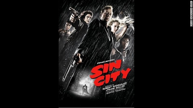 Adapted from a comic book series, 2005's "Sin City" was dark and bloody as it followed the tale of four characters dealing with crime and corruption.