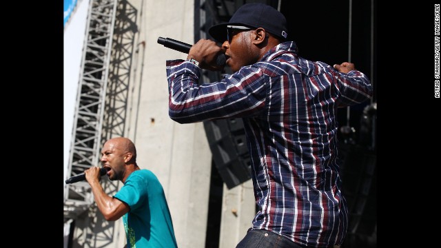 Asked if he agreed with Common, left, who told CNN in 2009 that Barack Obama's election <a href='http://www.cnn.com/2009/SHOWBIZ/Music/09/23/common.obama.hip.hop/'>would have a positive effect</a> on hip-hop's messages, Kweli said Obama's "presence certainly has inspired a generation of artists to do things differently. I agree with that as a symbol."