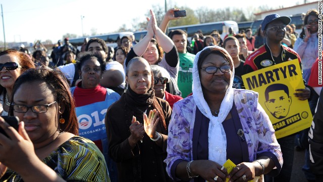 A conservative judge called the Voting Rights Act a racial entitlement but supporters of the act say it is the crowning victory of the civil rights movement. Pictured, people gather for a post-march rally after crossing the Edmund Pettus Bridge on the "Bloody Sunday" anniversary, March 4, 2012.