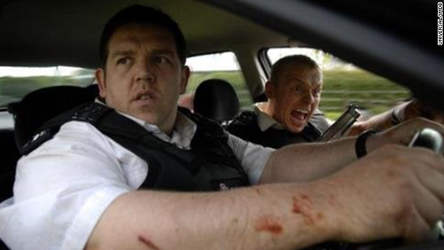 After tackling zombie movies with "Shaun of the Dead," it only made sense that actors Simon Pegg, left, and Nick Frost would parody the buddy cop genre, along with "Dead" director Edgar Wright. The trio will reunite in this summer's "The World's End."