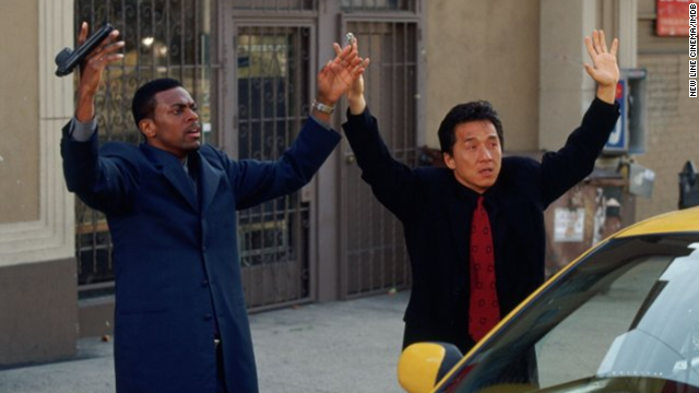 Chris Tucker, left, and Jackie Chan -- already stars in the world of stand-up comedy and martial arts movies, respectively -- achieved A-list status when they teamed up for this surprise 1998 hit comedy. Two sequels followed, naturally.