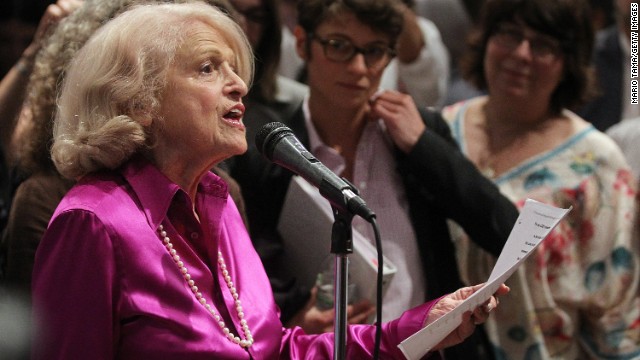 United States v. Windsor (2013): When her wife died in 2009, Edith Windsor, 84, was forced to pay hundreds of thousands of dollars in estate taxes because her marriage was not recognized by the federal government's Defense of Marriage Act of 1996. The Supreme Court struck down the part of the law which denied legally marriage same-sex couples the same federal benefits provided to heterosexual spouses.