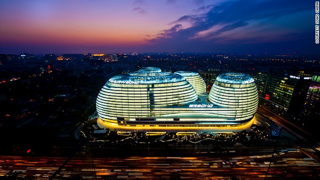 With its gracefully merging dynamic form devoid of corners, Galaxy SOHO, has become a landmark building in on Beijing's East 2nd Ring Road.