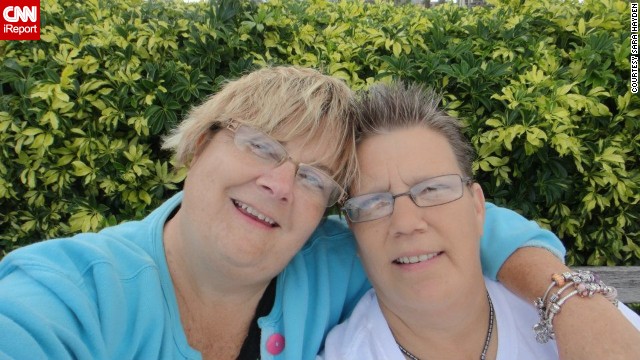 Sara Hayden, left, and partner Darcy Schriever hope the ruling means "we <a href='http://ireport.cnn.com/docs/DOC-995822'>have a chance to open the door</a> (for same-sex marriage) in Florida."