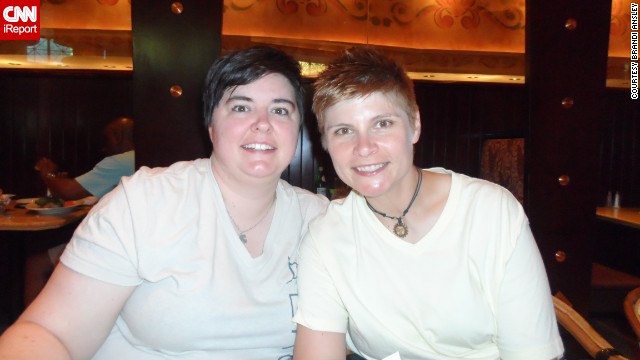 Same-sex couples in the 37 states that do not allow gay marriage found themselves struggling with conflicting feelings after two key Supreme Court decisions. "This ruling <a href='http://ireport.cnn.com/docs/DOC-995576'>changes nothing on a personal level</a>," said Brandi Ansley, right, who lives with her partner in Georgia, which does not allow same-sex marriage. Still, "it's definitely a step forward."