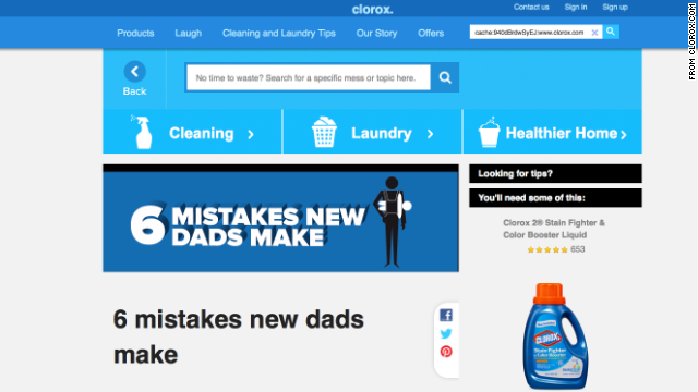 Clorox pulled what was intended to be a humorous Web post listing the shortcomings of new fathers after an internet uproar