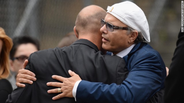 Joe Pantoliano attends the funeral.