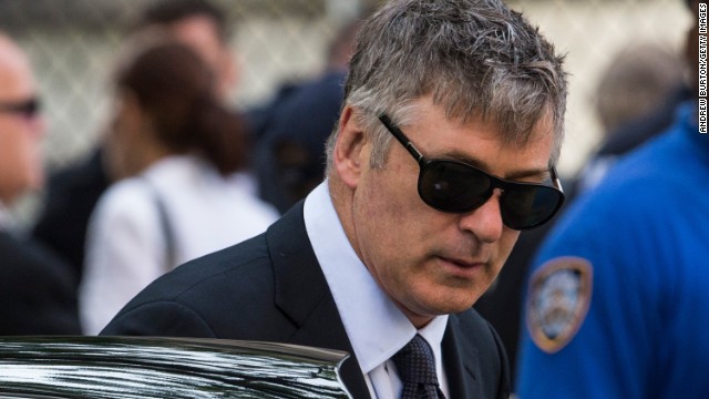 Alec Baldwin attends the funeral.